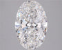 3.02ct Oval Lab Grown Diamond (Colour D, Clarity VVS2, IGI Certified)