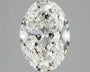 3.02ct Oval Lab Grown Diamond (Colour G, Clarity VS1, IGI Certified)