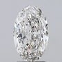 3.02ct Oval Lab Grown Diamond (Colour G, Clarity VVS2, IGI Certified)