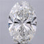 3.06ct Oval Lab Grown Diamond (Colour E, Clarity SI1, IGI Certified)