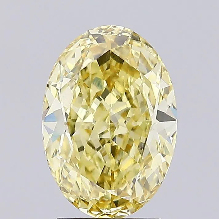 3.33ct Oval Lab Grown Diamond (Colour Fancy Intense Yellow, Clarity VS1, IGI Certified)