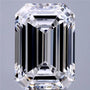 3.39ct Emerald Lab Grown Diamond (Colour D, Clarity VVS2, IGI Certified)