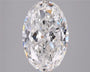 3.51ct Oval Lab Grown Diamond (Colour E, Clarity VVS2, IGI Certified)
