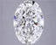 3.65ct Oval Lab Grown Diamond (Colour G, Clarity VS2, IGI Certified)
