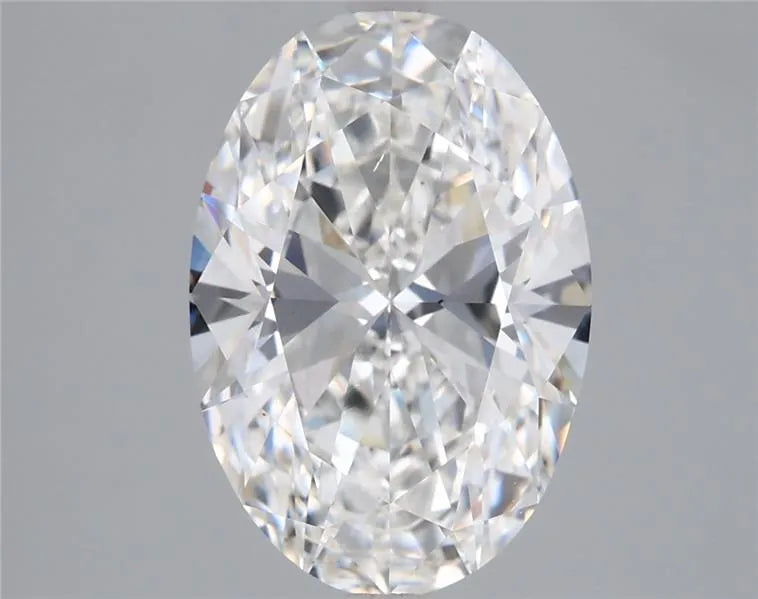 3.80ct Oval Lab Grown Diamond (Colour E, Clarity VS2, IGI Certified)