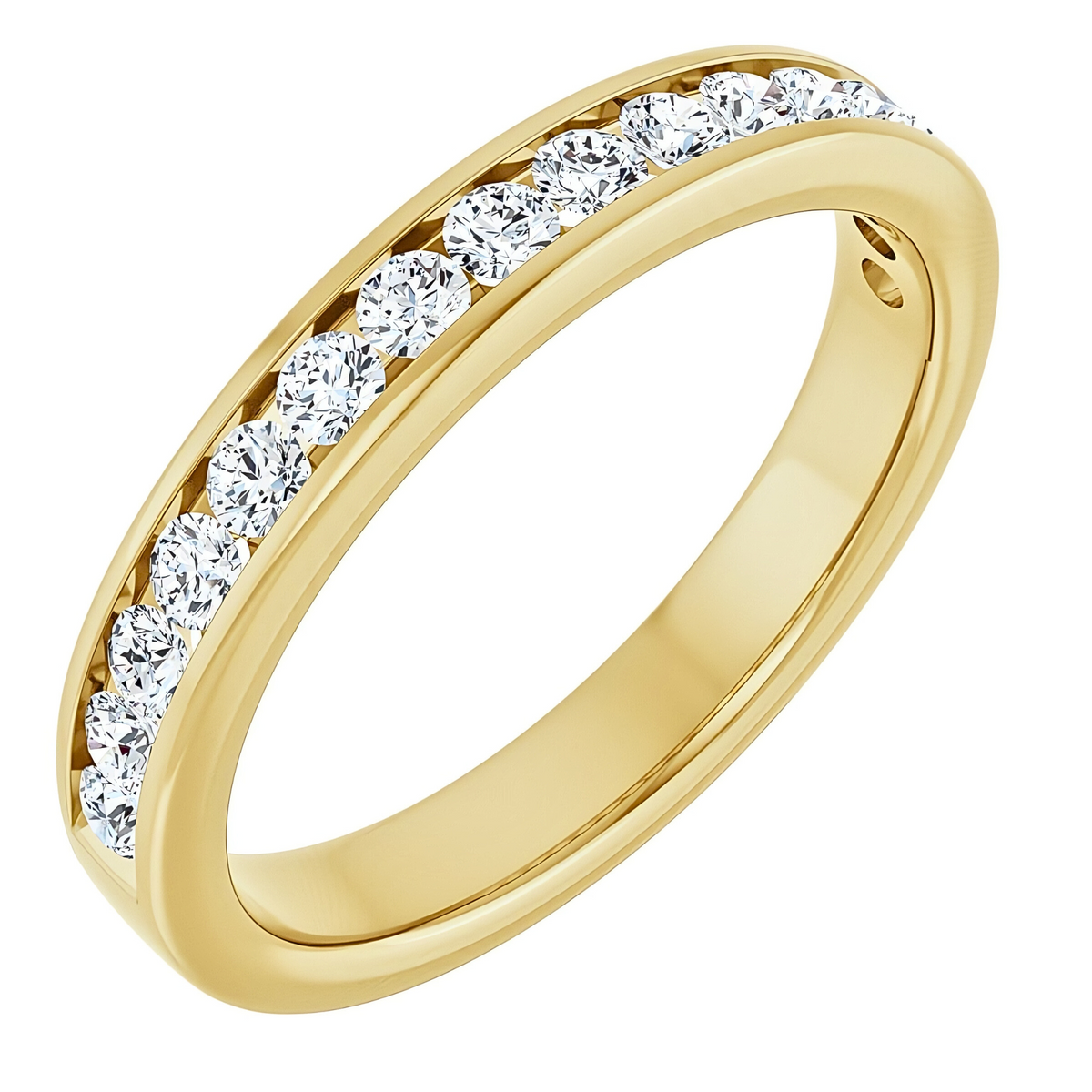 Hallie Channel Diamond Wedding Ring
