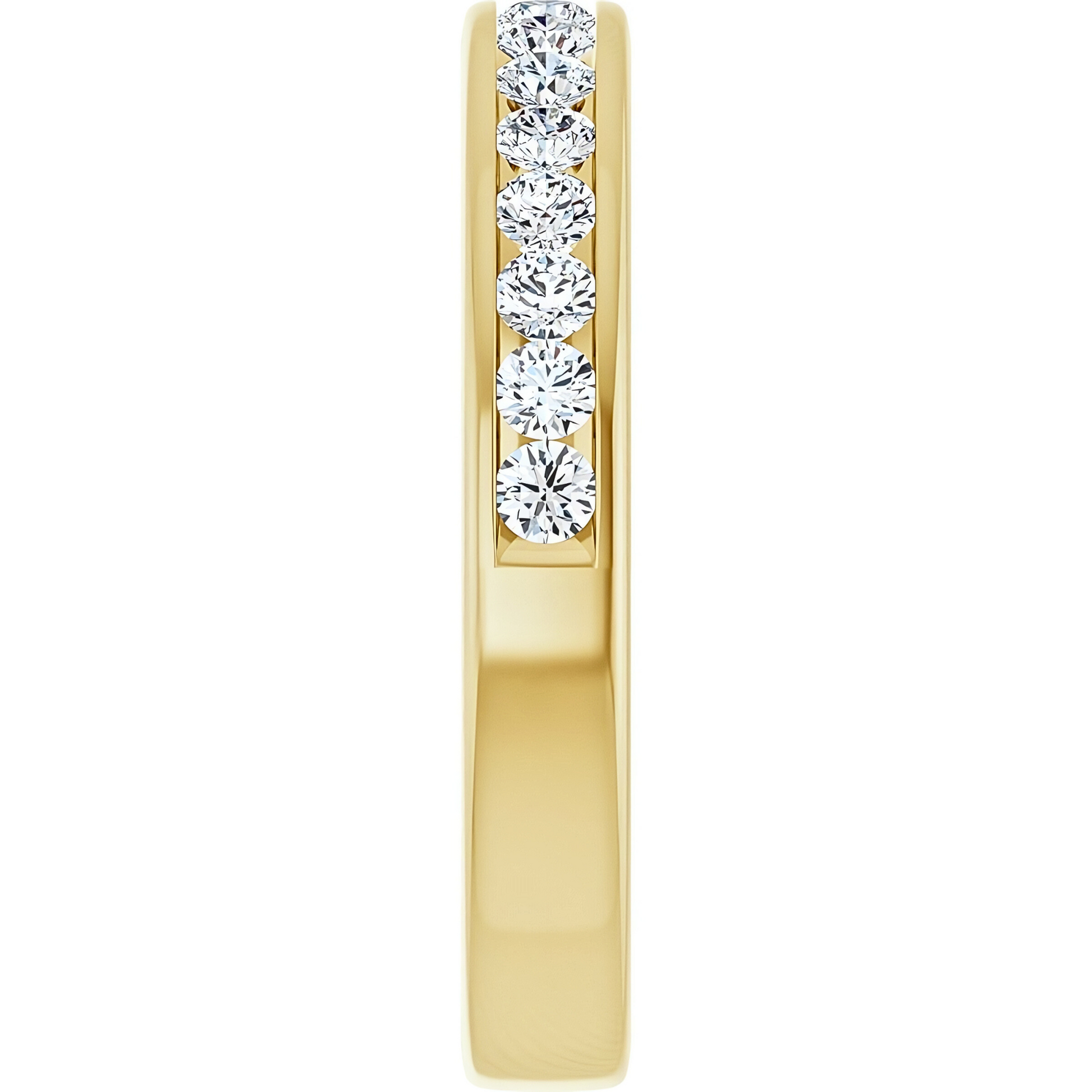 Hallie Channel Diamond Wedding Ring