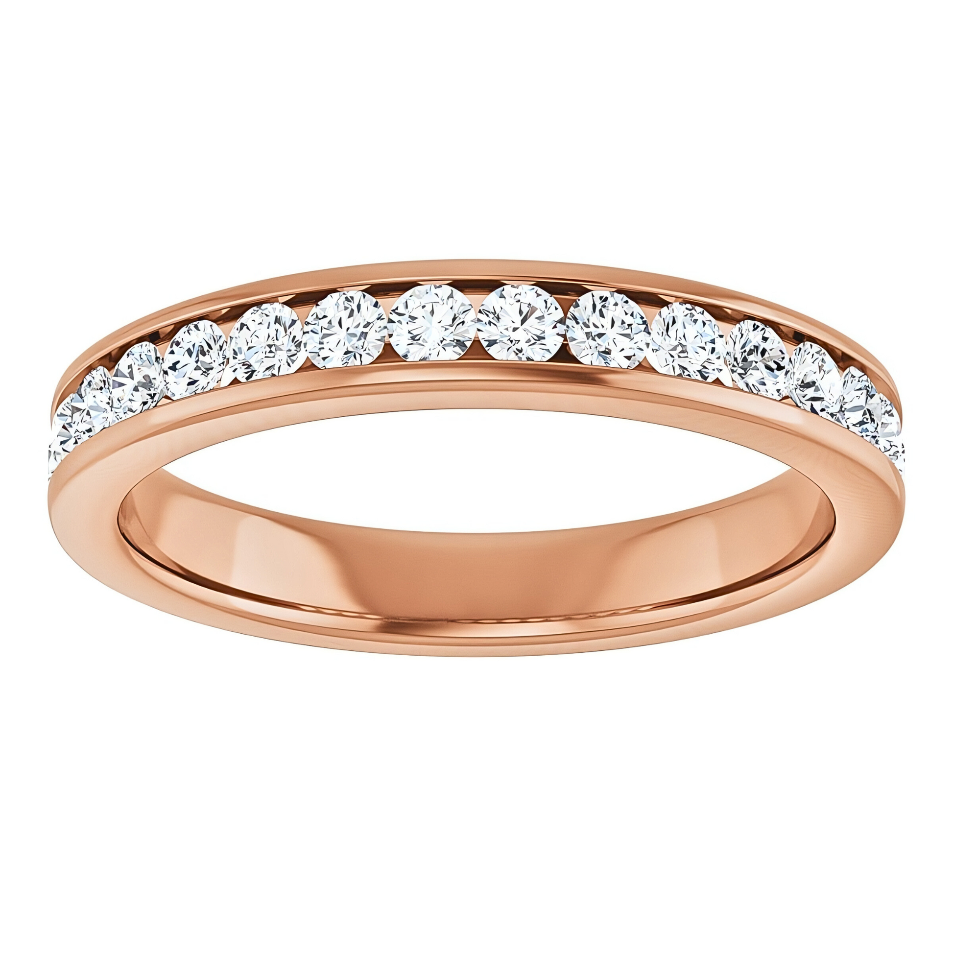 Hallie Channel Diamond Wedding Ring
