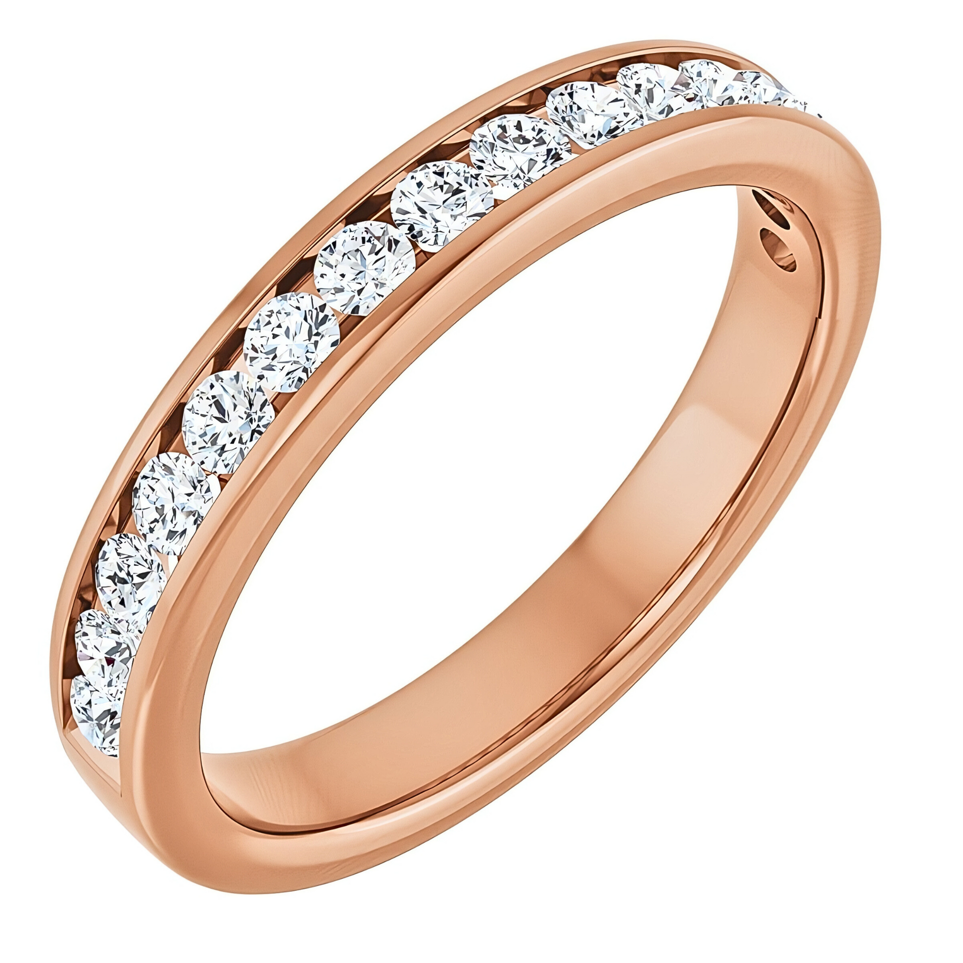 Hallie Channel Diamond Wedding Ring
