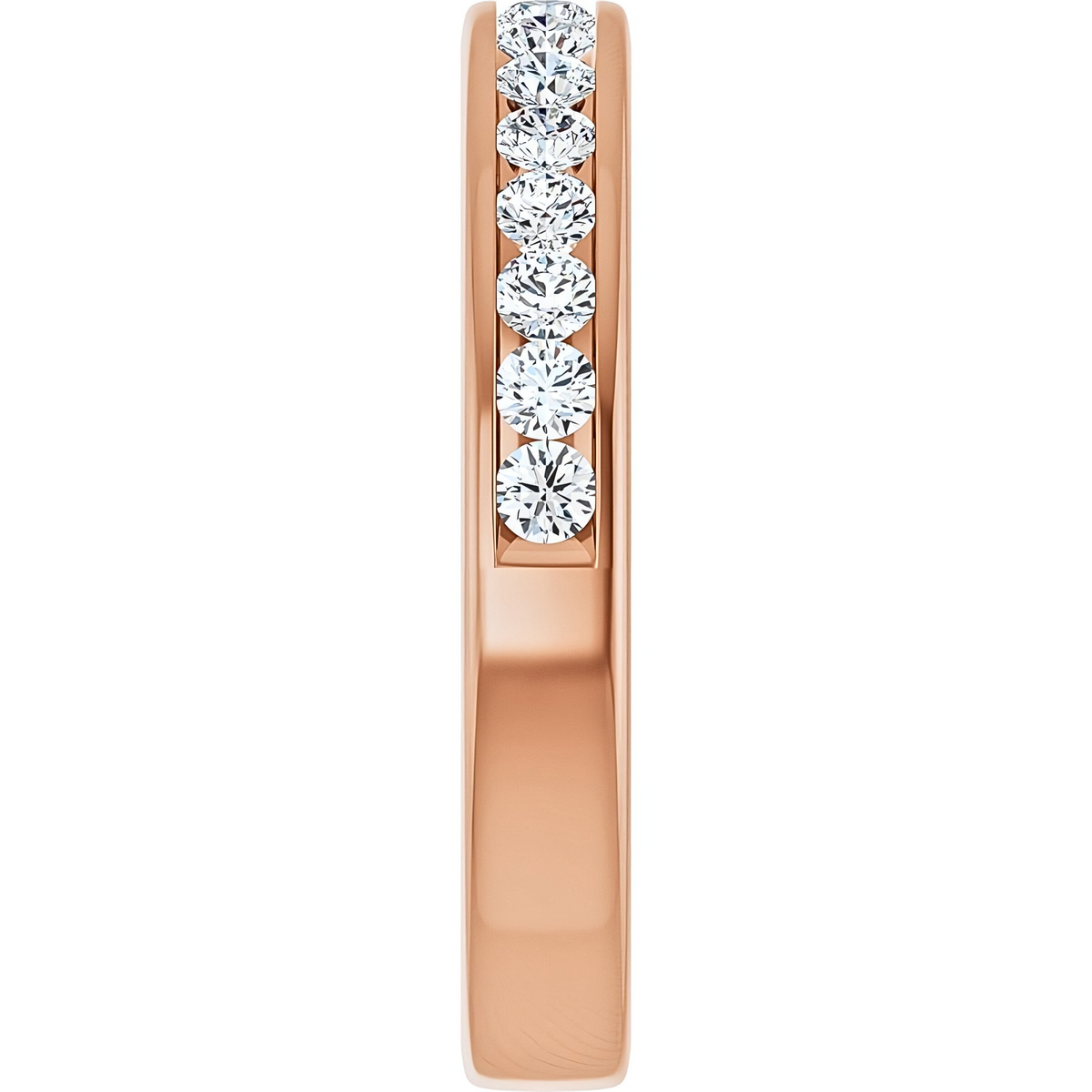 Hallie Channel Diamond Wedding Ring