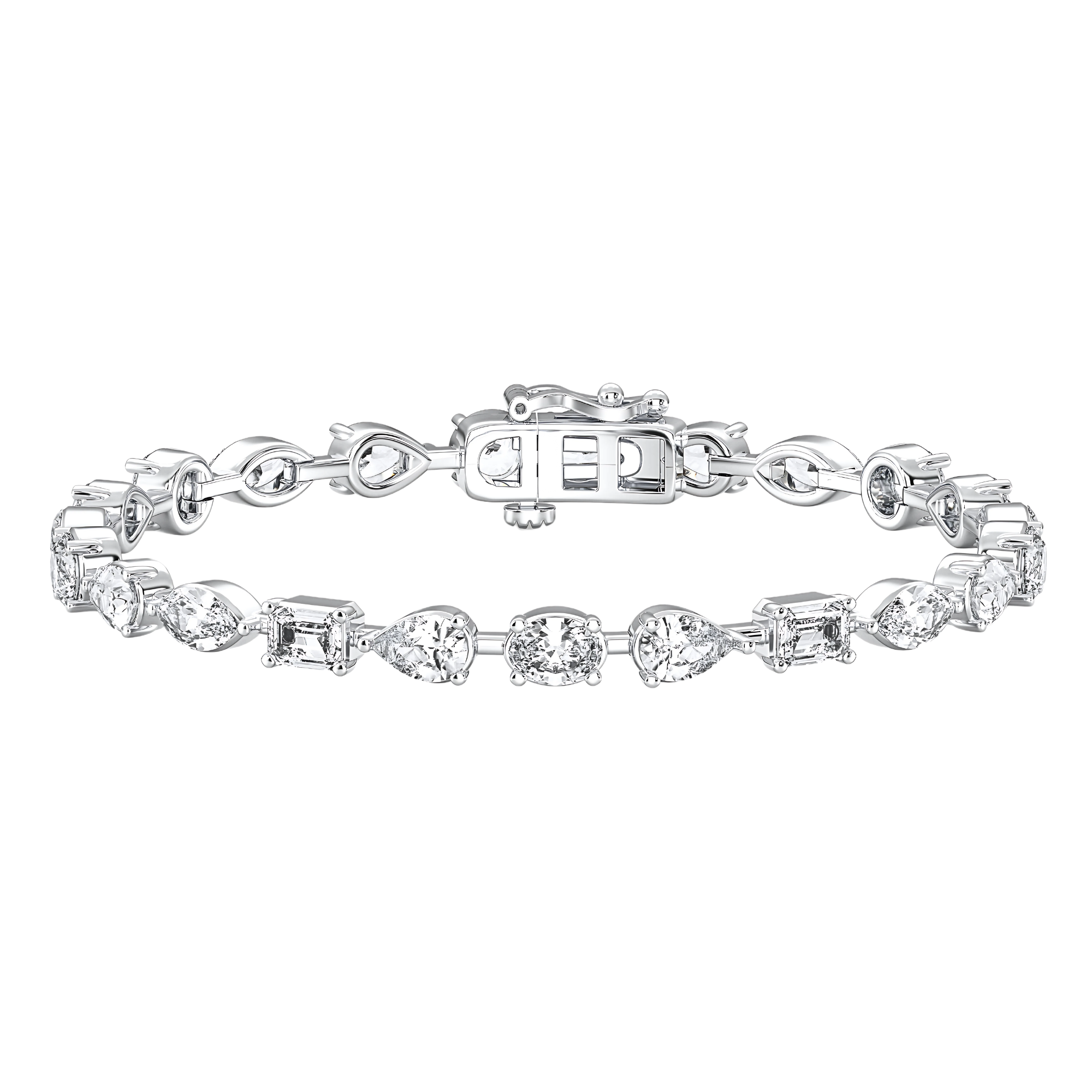 Kaia Mixed-Shape Lab Grown Diamond Tennis Bracelet