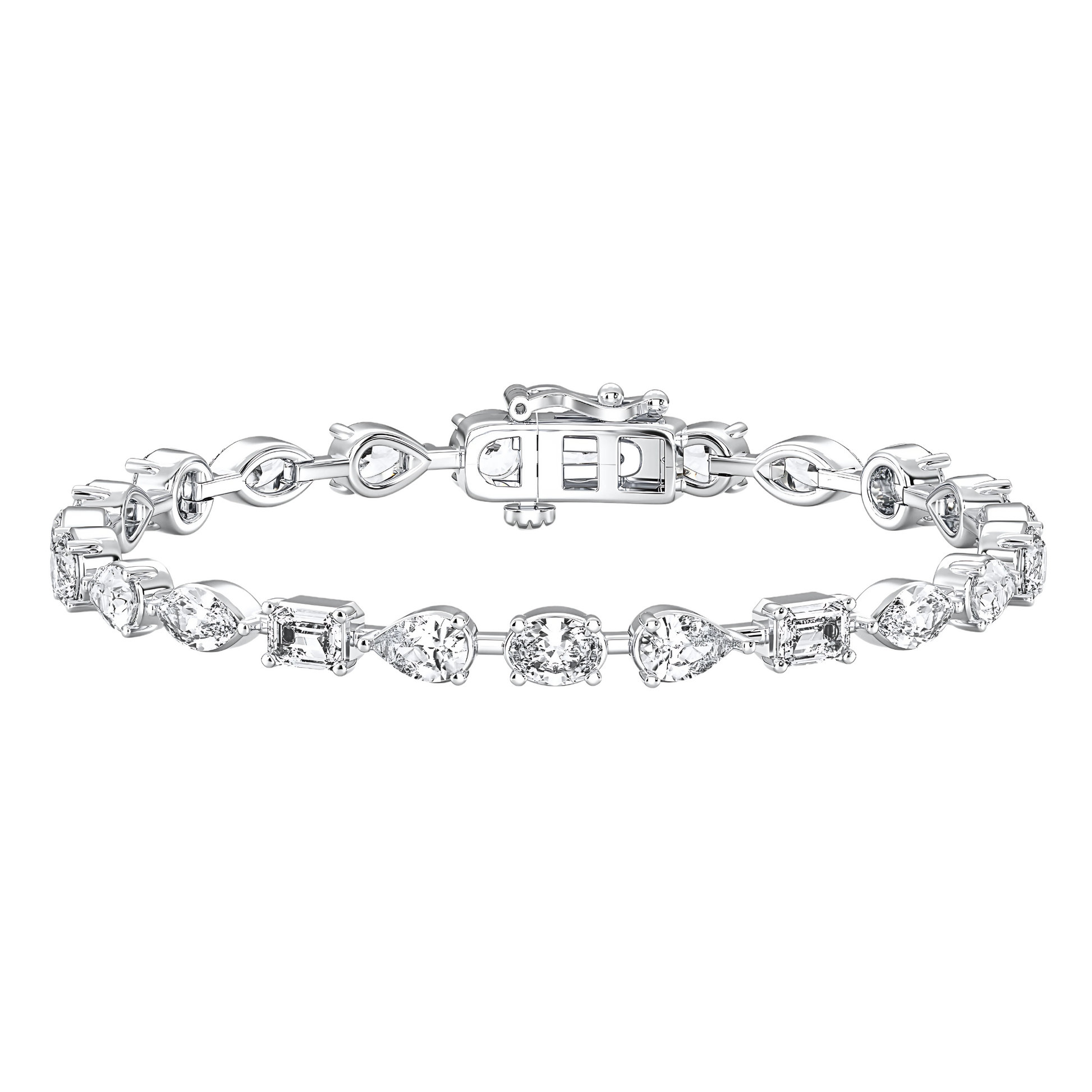 Kaia Mixed-Shape Lab Grown Diamond Tennis Bracelet