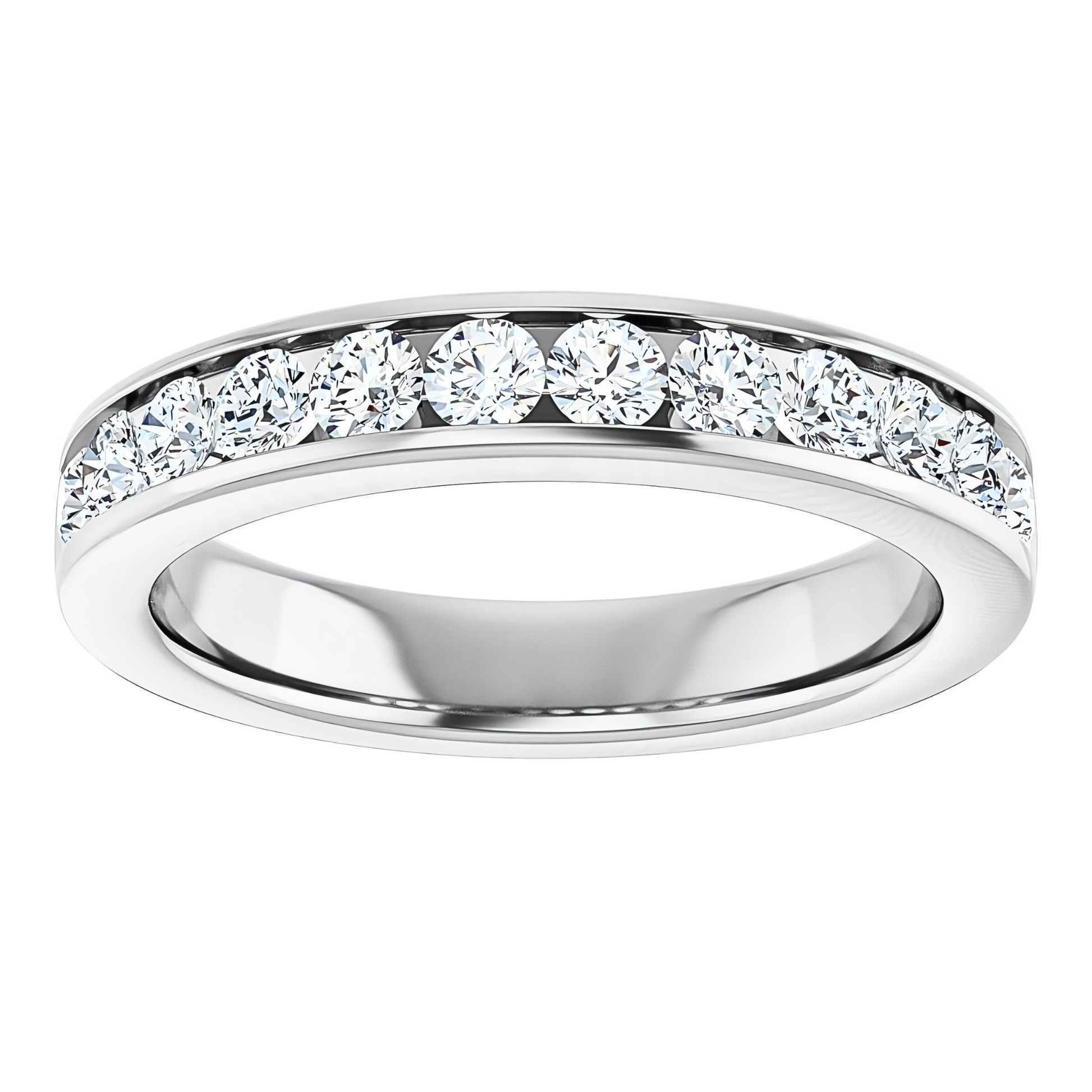 Hallie Channel Diamond Wedding Ring