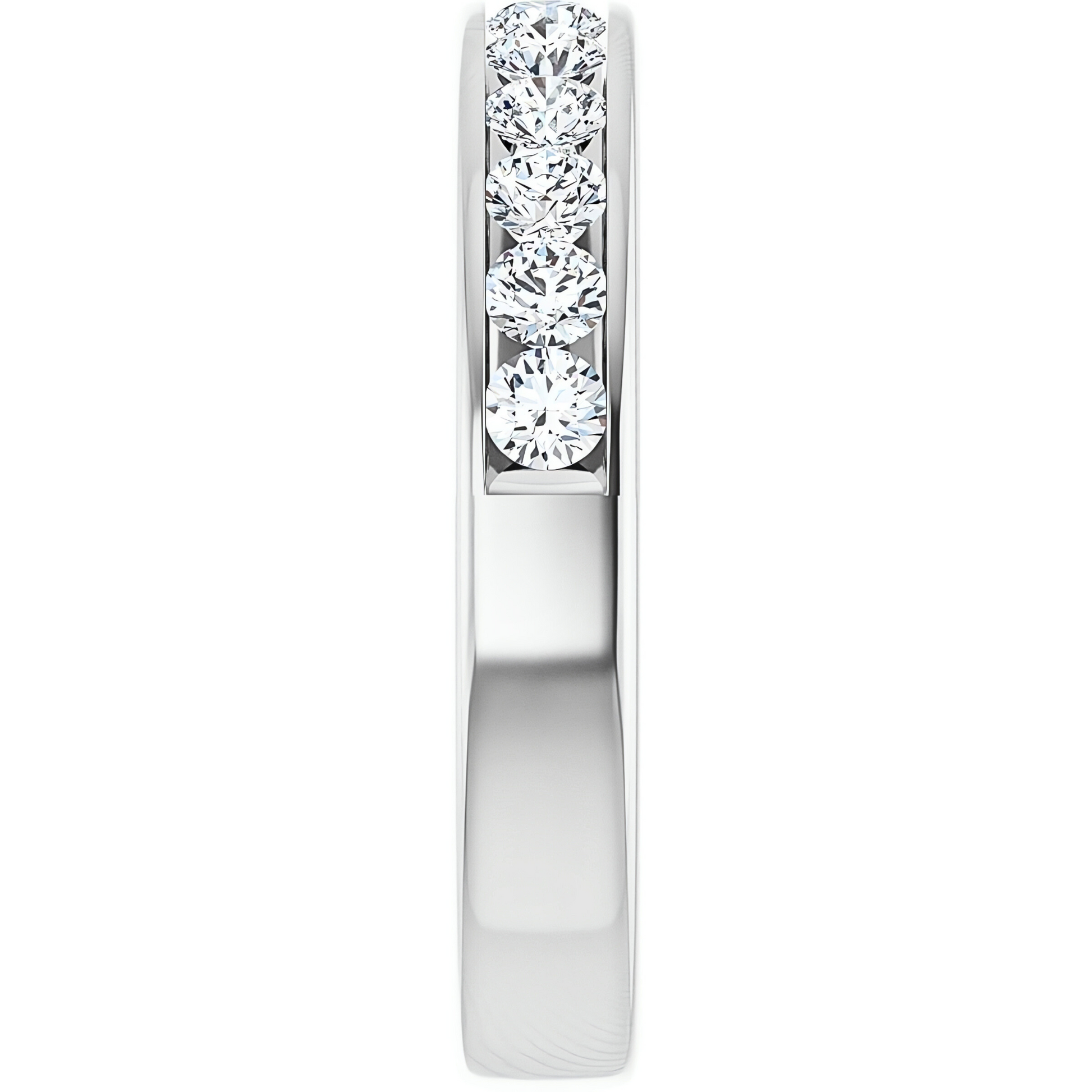 Hallie Channel Diamond Wedding Ring