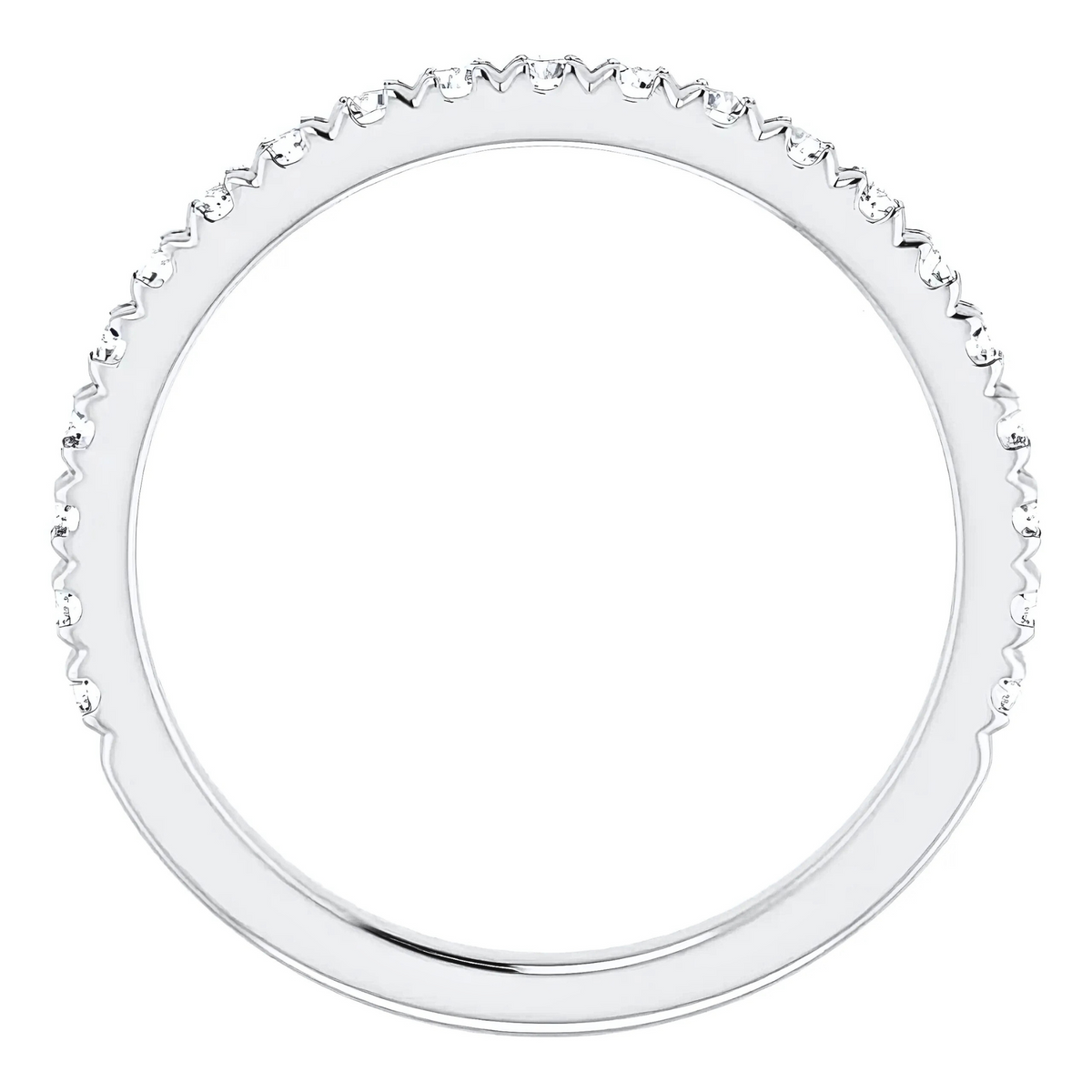Louisa French Pavé Diamond Wedding Ring