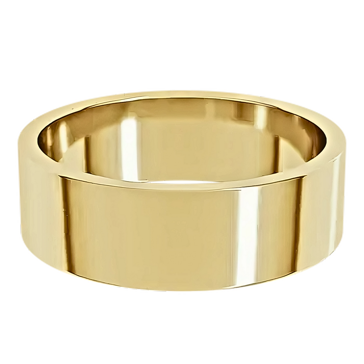 Classic Flat Polished Men's Wedding Ring