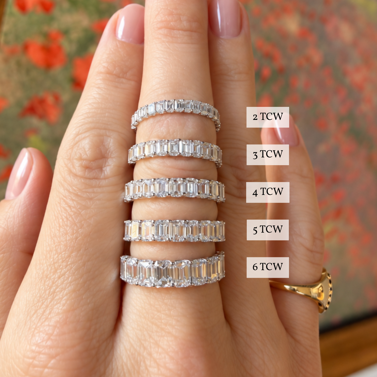 Tess Emerald Lab Grown Diamond Eternity Ring