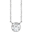Hadley Solitaire Round Diamond Bezel Pendant Necklace