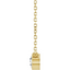 Hadley Solitaire Round Diamond Bezel Pendant Necklace