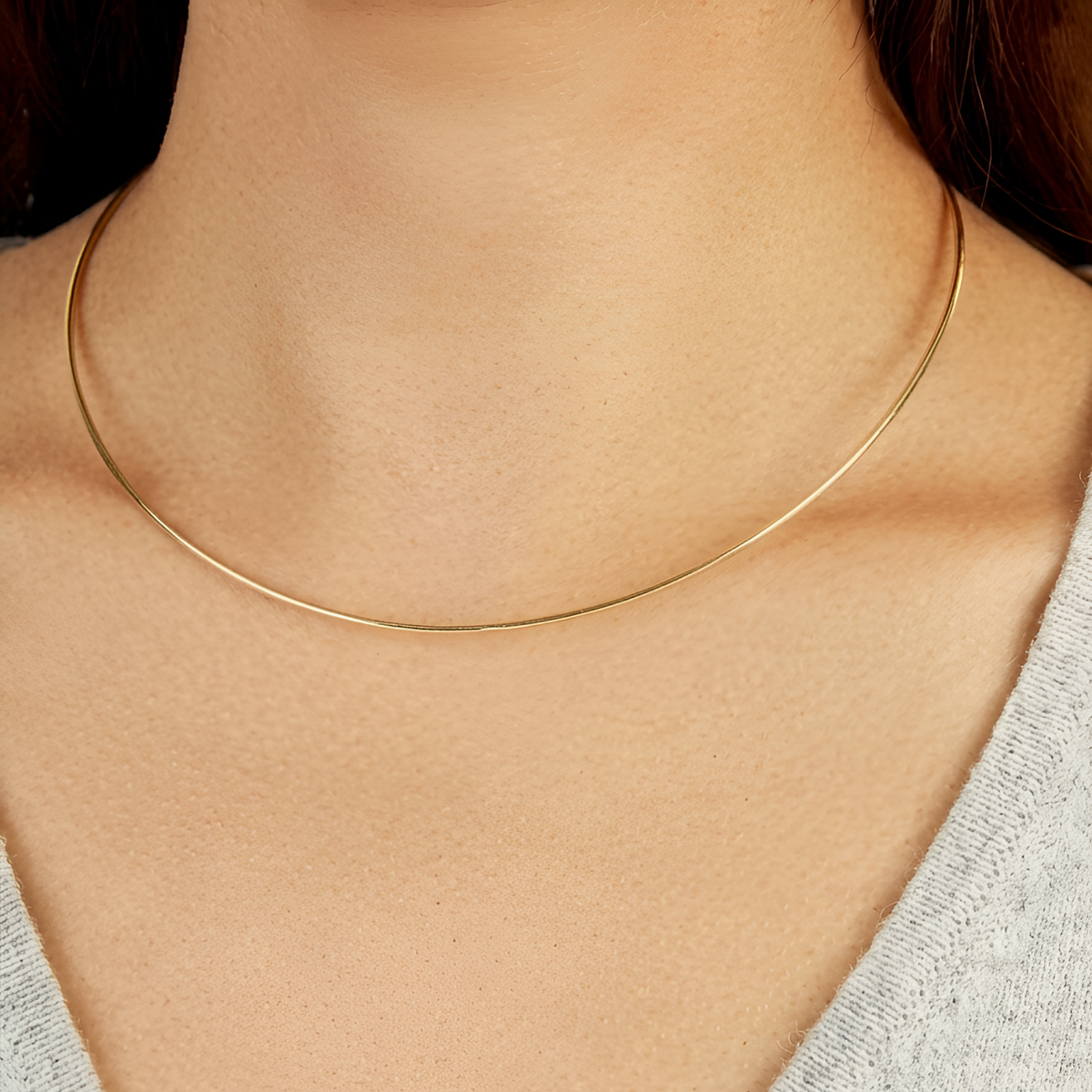 Demi High Shine Collar Necklace