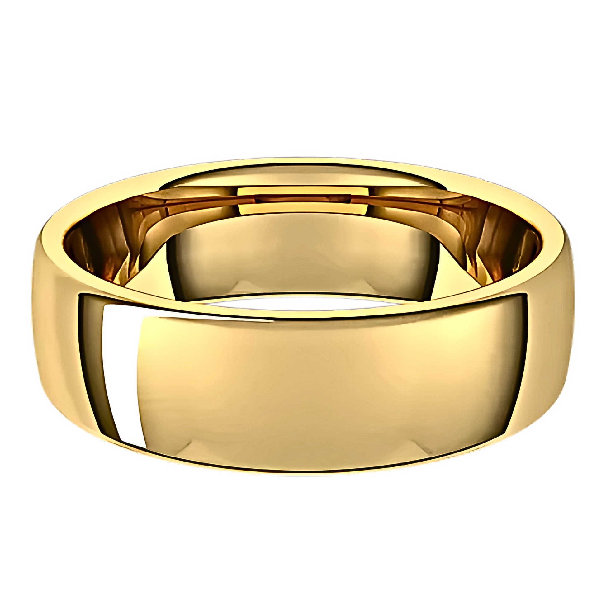 European-Style Polished Men's Wedding Ring