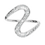 Seraphina Scattered Diamond Bezel Wave Ring