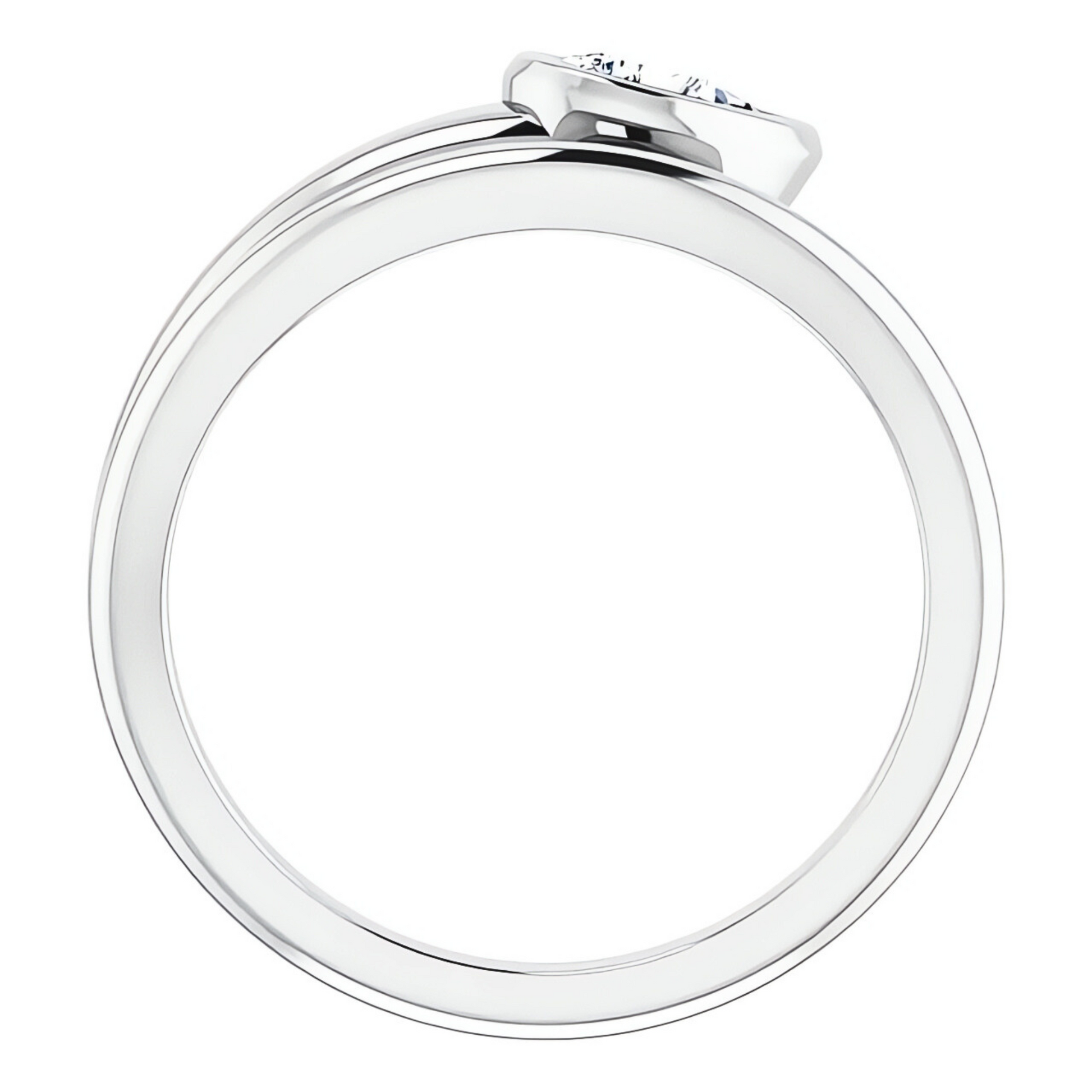 Dottie Pear Diamond Bezel Wrap Pinky Ring
