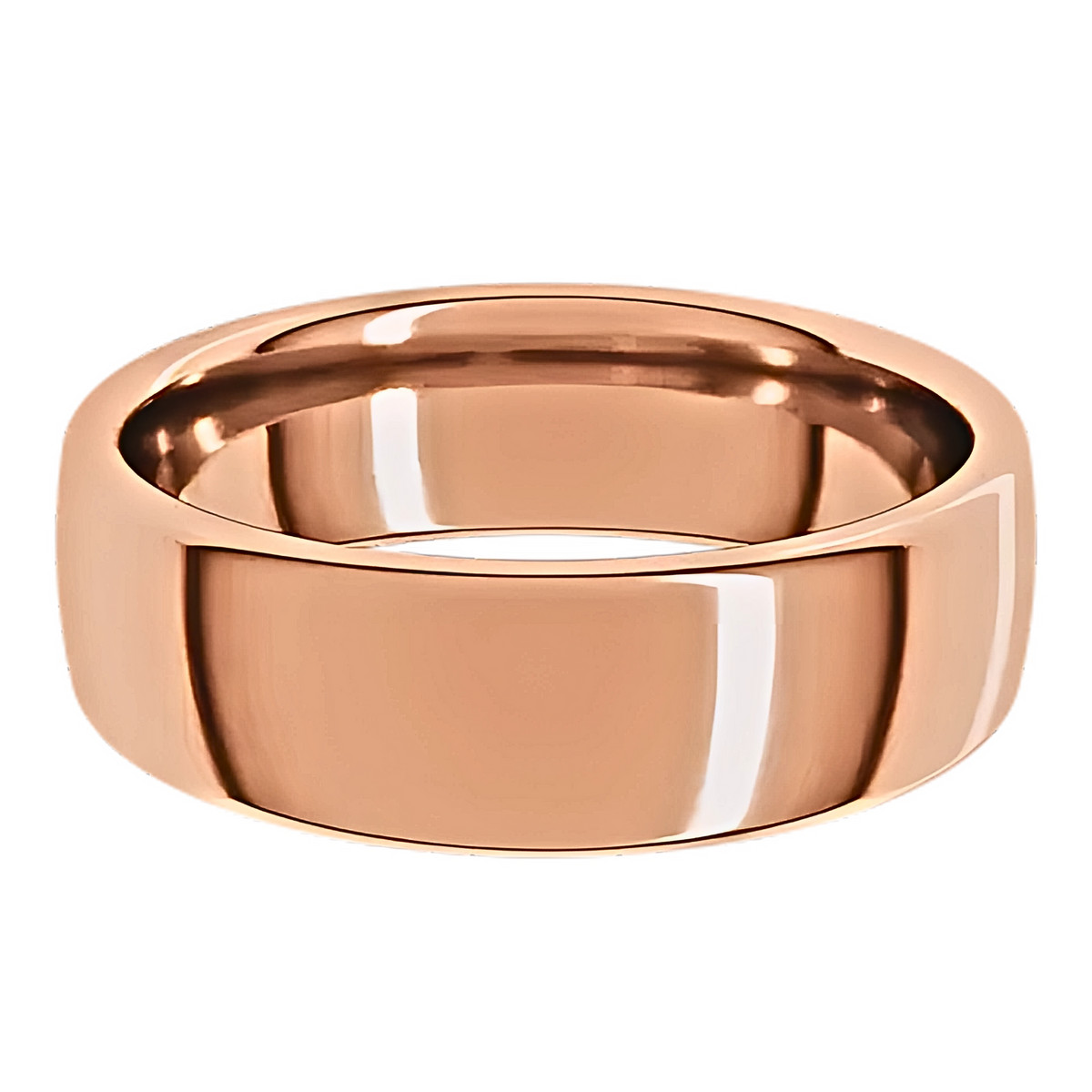 European-Style Polished Men's Wedding Ring