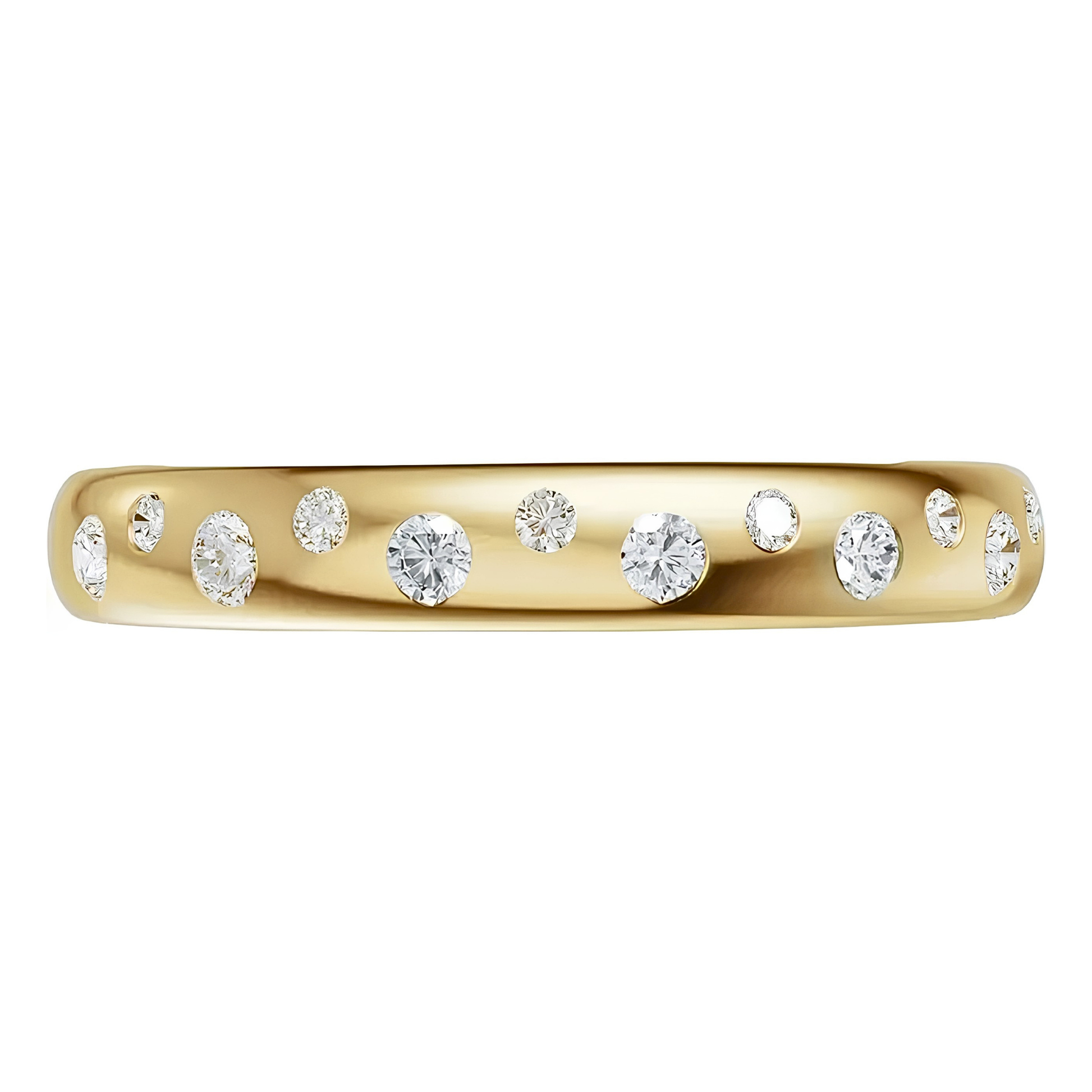 Rowan Flush-Set Diamond Dome Ring