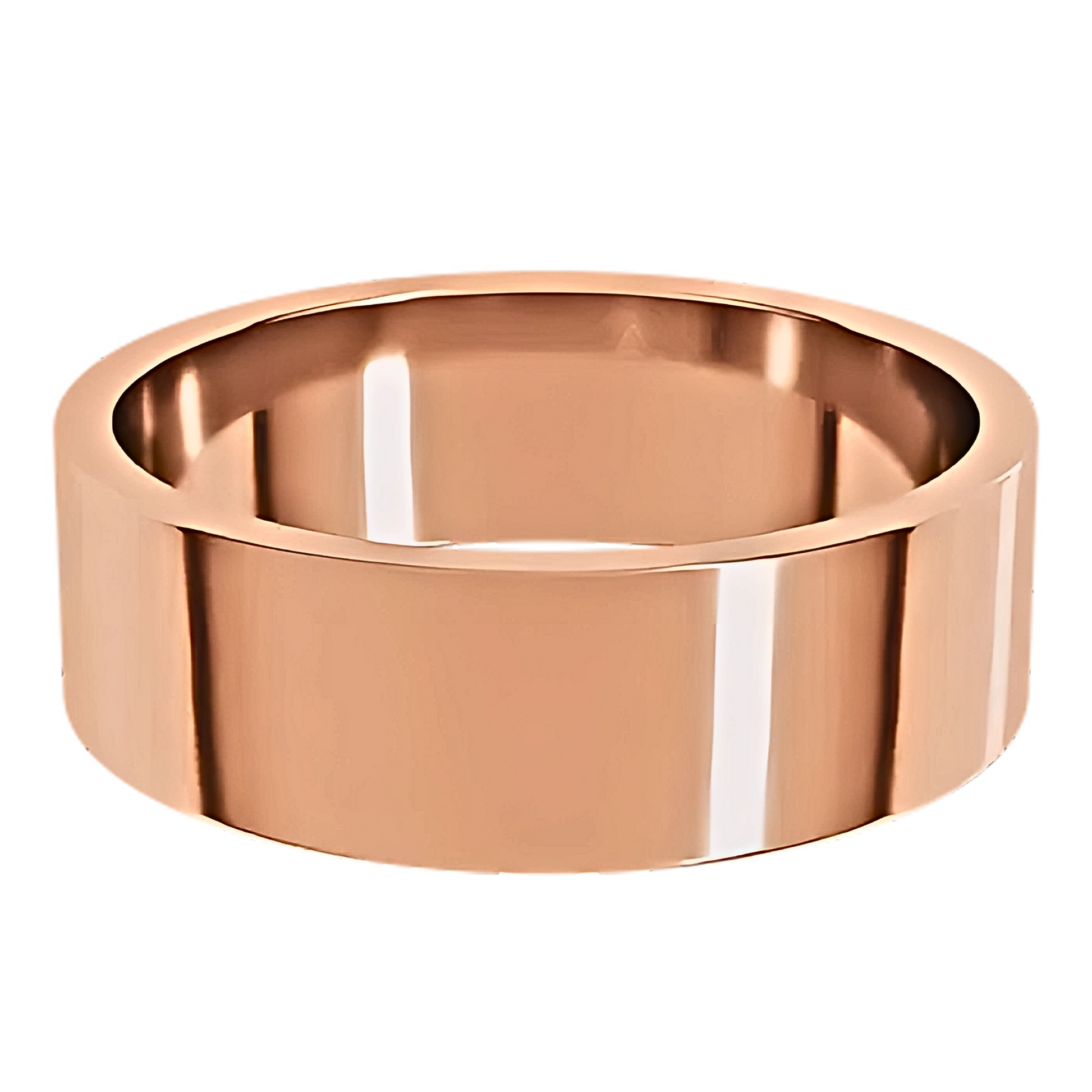Classic Flat Polished Men's Wedding Ring