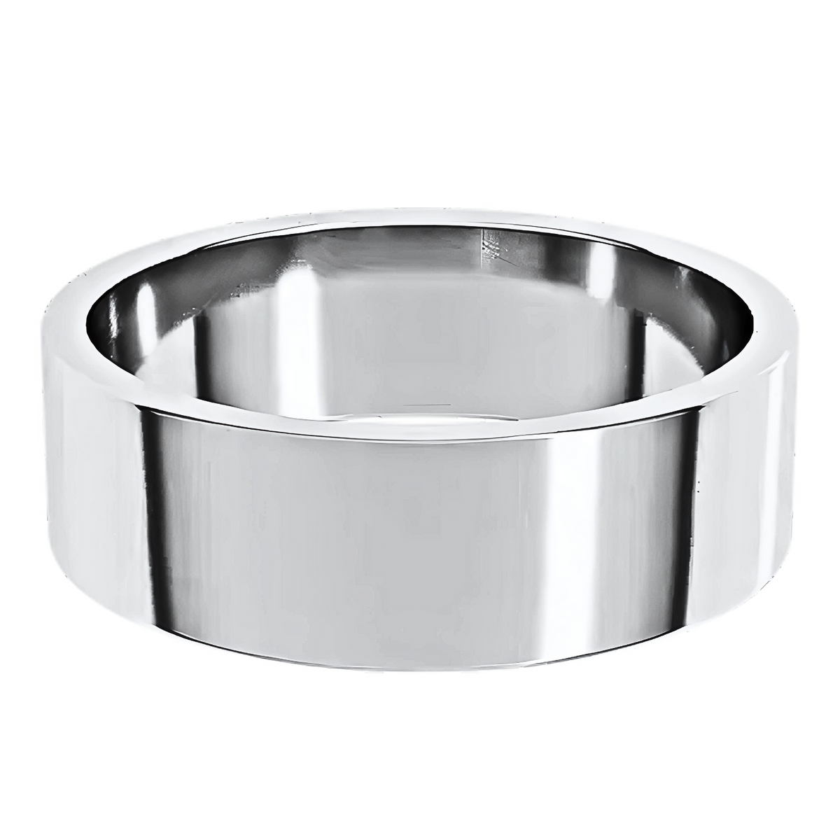 Classic Flat Polished Men's Wedding Ring