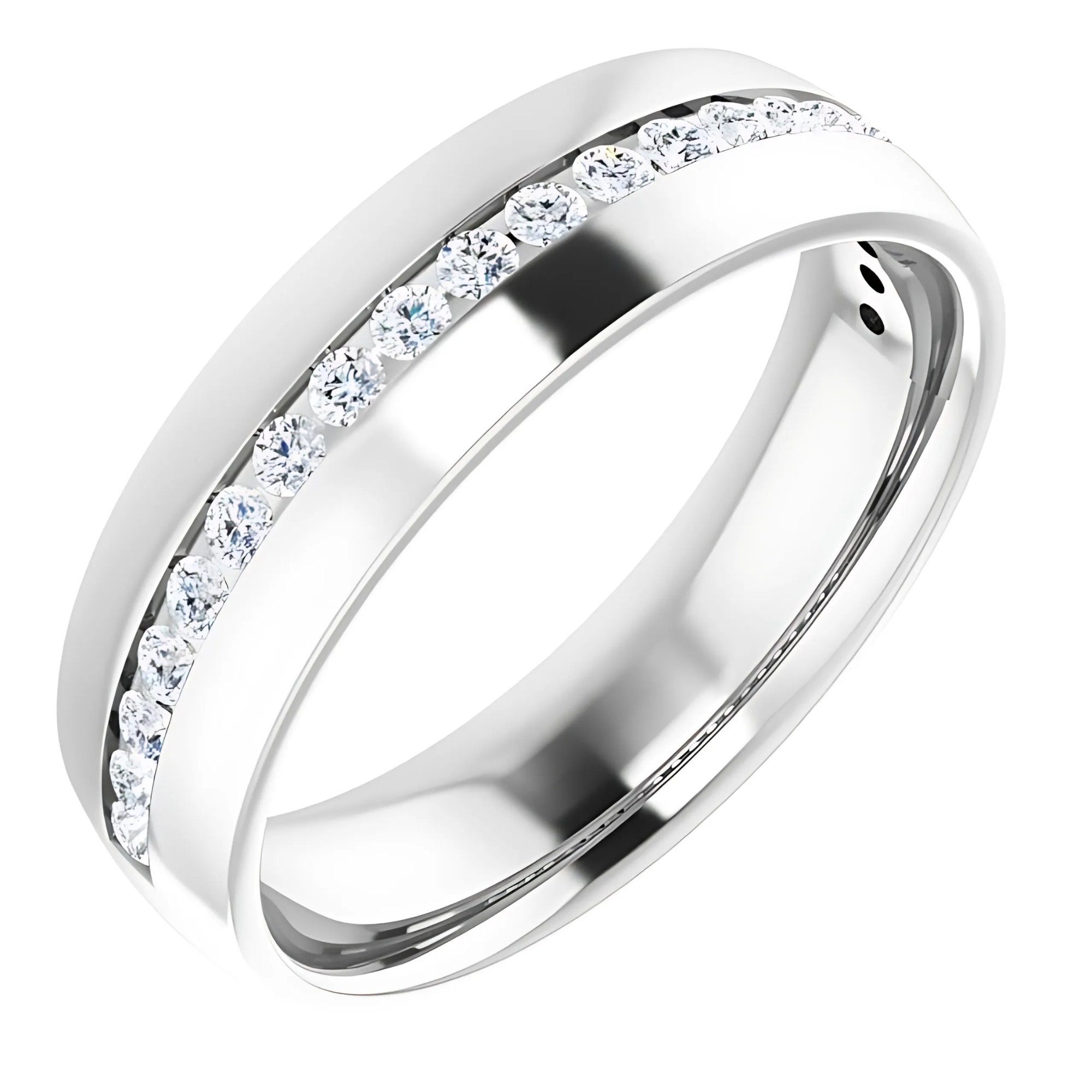 Channel Diamond Men's Wedding Ring