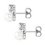 Lettie Pearl & Lab Grown Diamond Stud Earrings