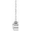 Hadley Solitaire Round Diamond Bezel Pendant Necklace