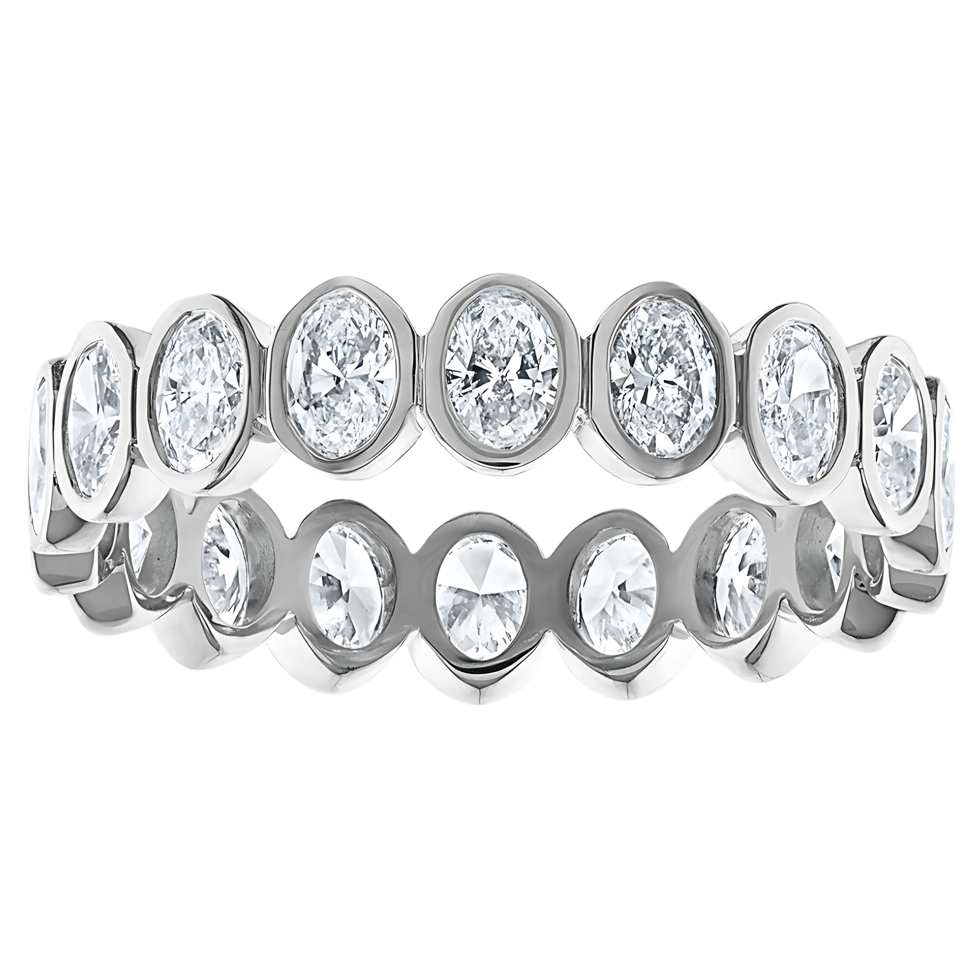 Stella Oval Bezel Lab Grown Diamond Eternity Ring