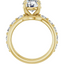 Esme Single Prong Bubble Setting & Matching Wedding Ring
