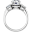 Sophia Three Stone Setting & Matching Wedding Ring