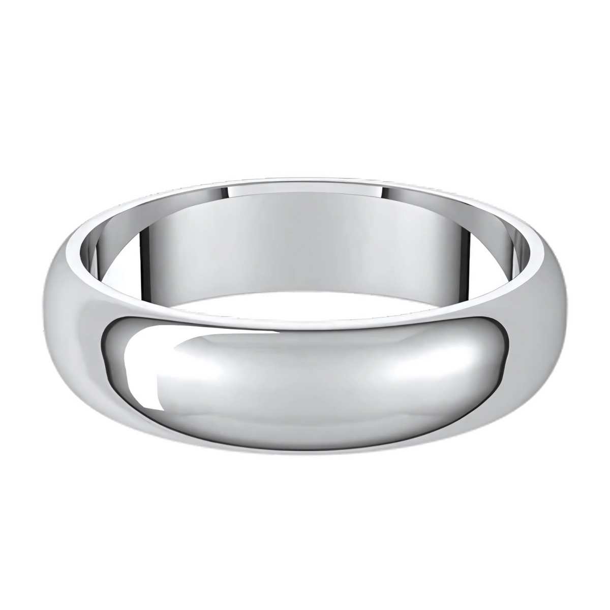 Classic Half Round Polished Men's Wedding Ring