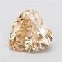 4.00ct Heart Lab Grown Diamond (Colour Fancy Light Yellowish Brown, Clarity VS1, IGI Certified)