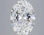4.06ct Oval Lab Grown Diamond (Colour G, Clarity VVS1, IGI Certified)