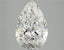 4.06ct Pear Lab Grown Diamond (Colour F, Clarity SI1, IGI Certified)