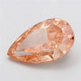4.06ct Pear Lab Grown Diamond (Colour Fancy Orangey Brown, Clarity VS1, IGI Certified)