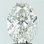 4.10ct Oval Lab Grown Diamond (Colour G, Clarity VVS2, IGI Certified)