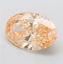 4.55ct Oval Lab Grown Diamond (Colour Fancy Yellowish Orange, Clarity VVS2, IGI Certified)