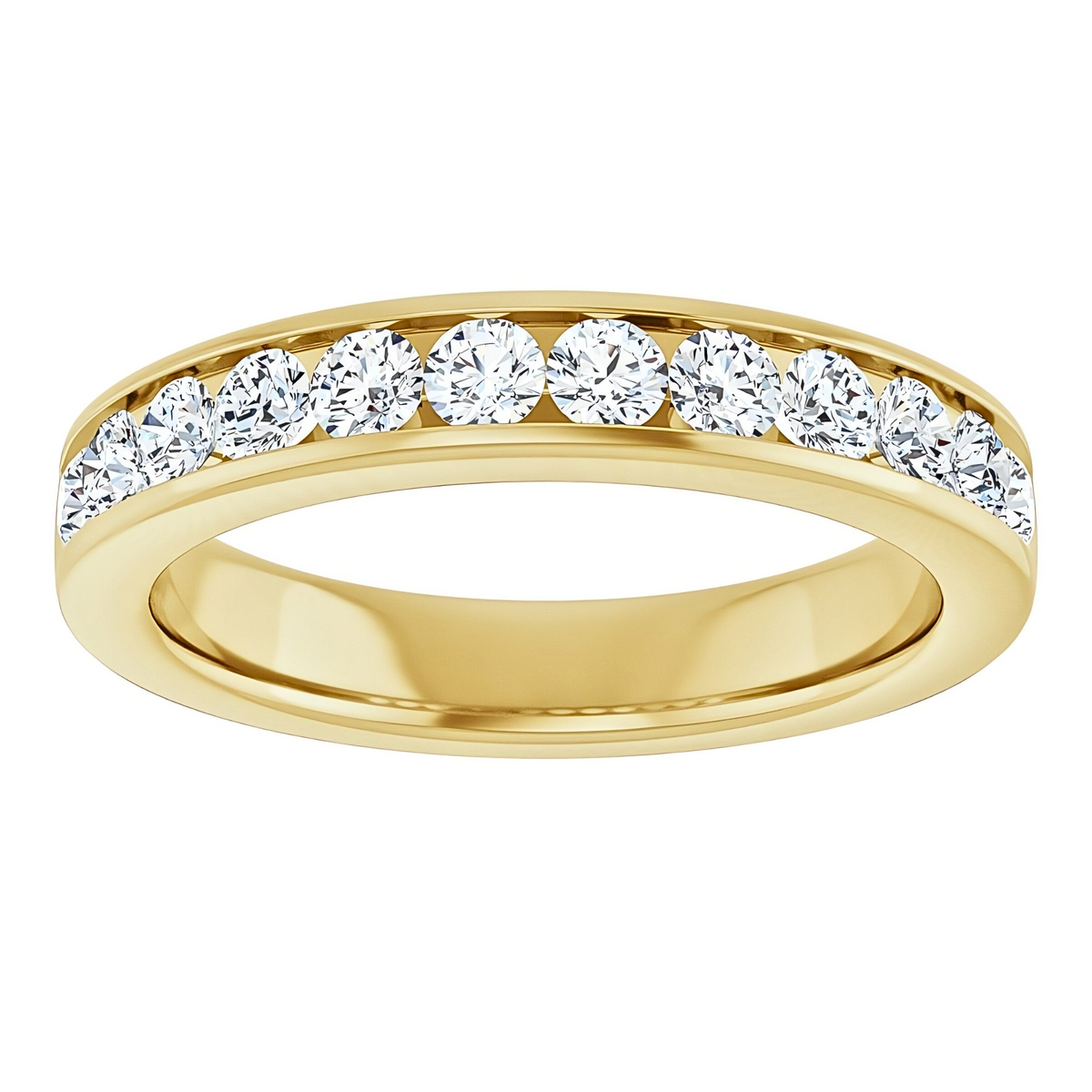 Hallie Channel Diamond Wedding Ring