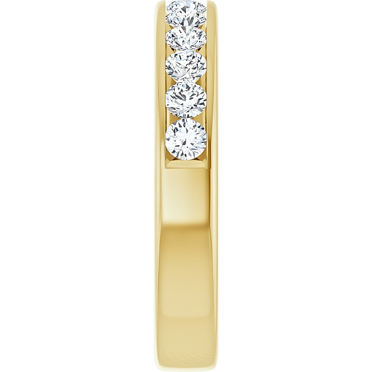 Hallie Channel Diamond Wedding Ring