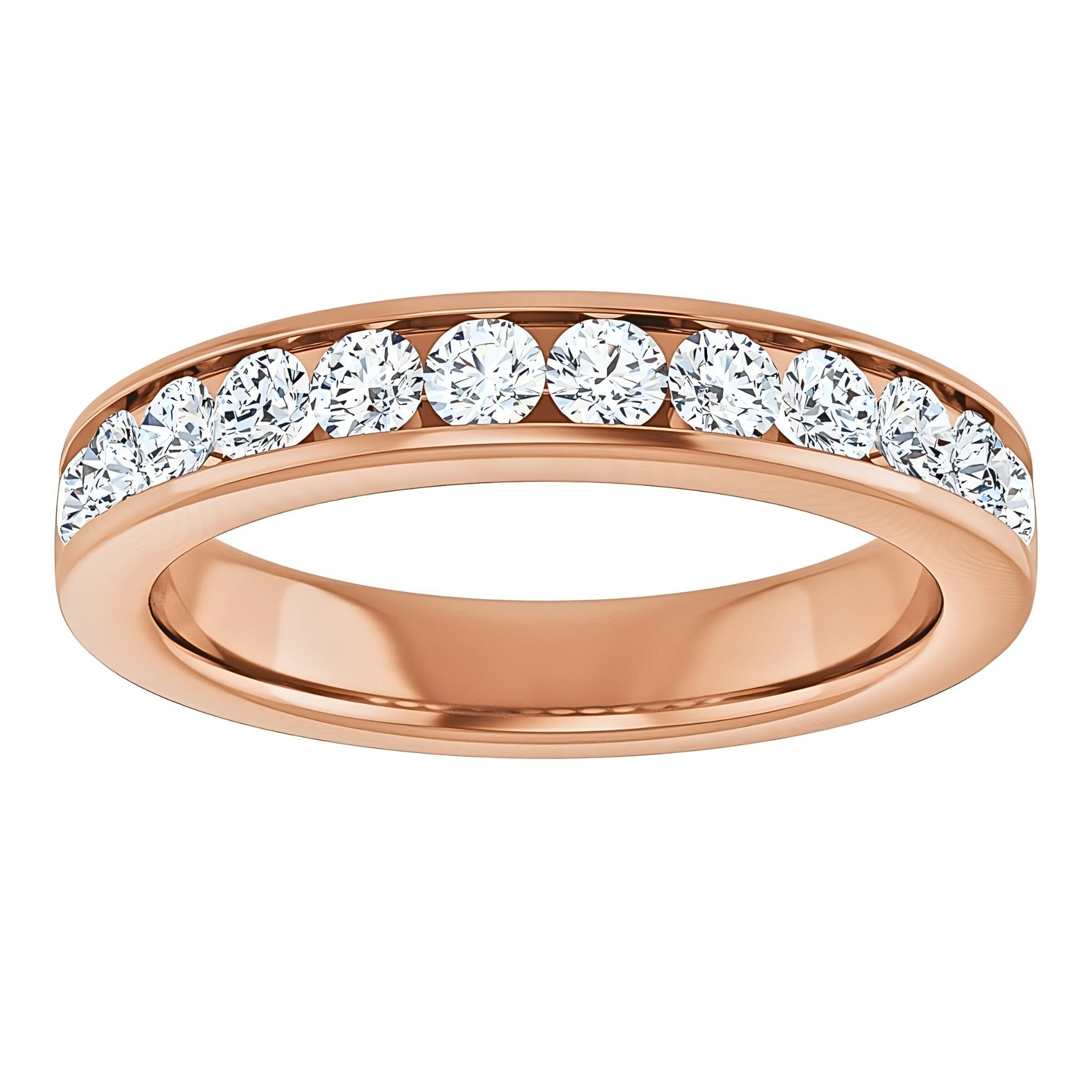 Hallie Channel Diamond Wedding Ring