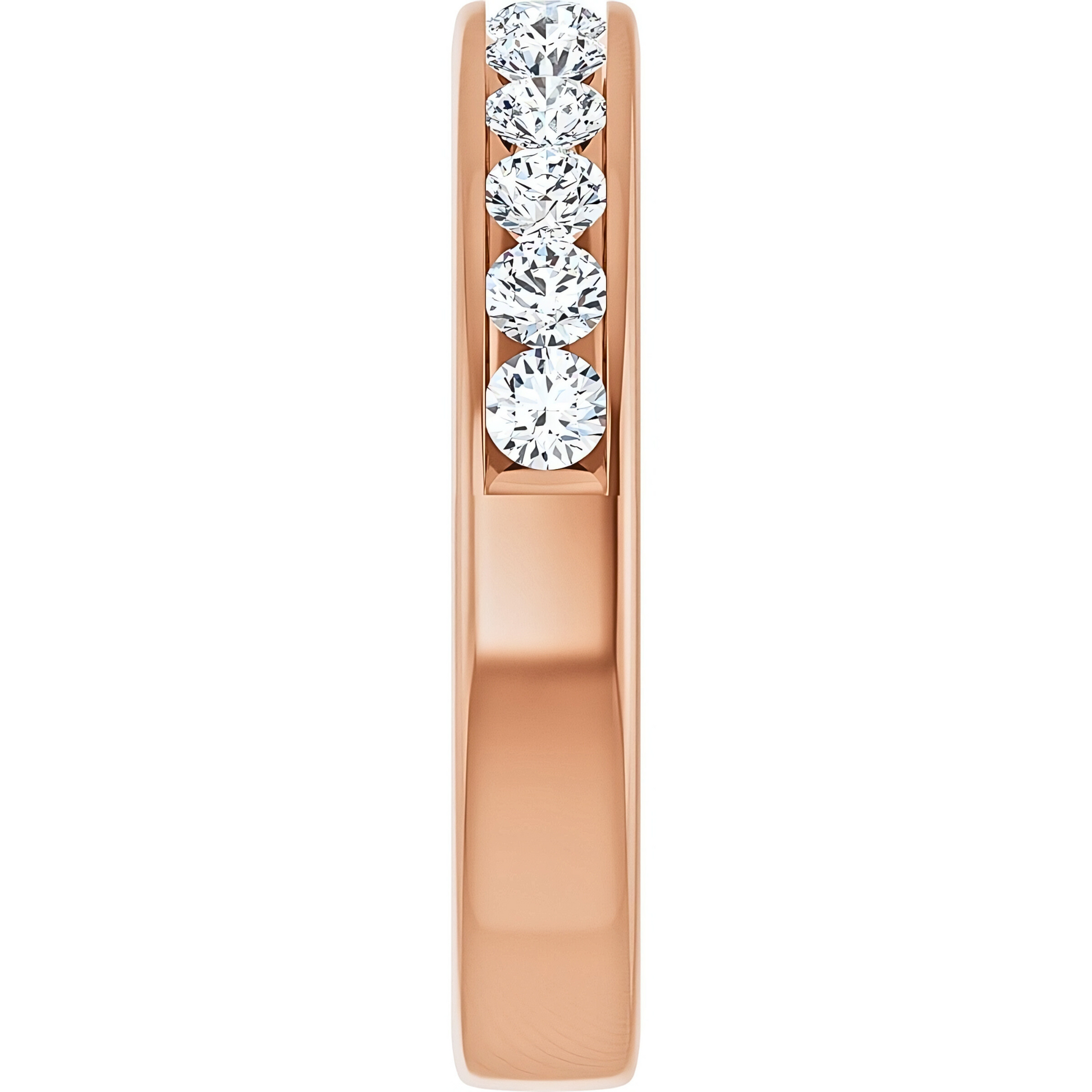 Hallie Channel Diamond Wedding Ring