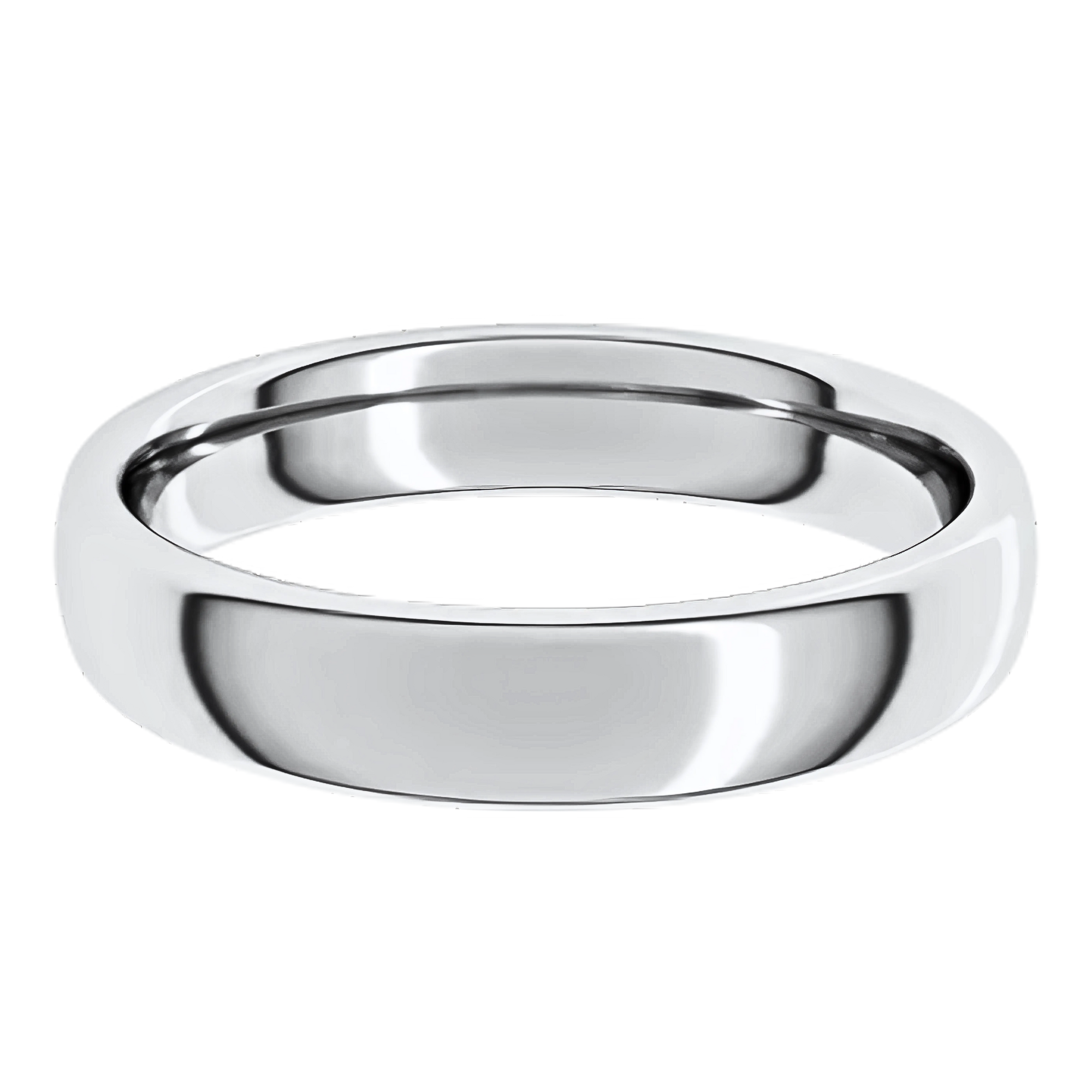 European-Style Polished Men's Wedding Ring
