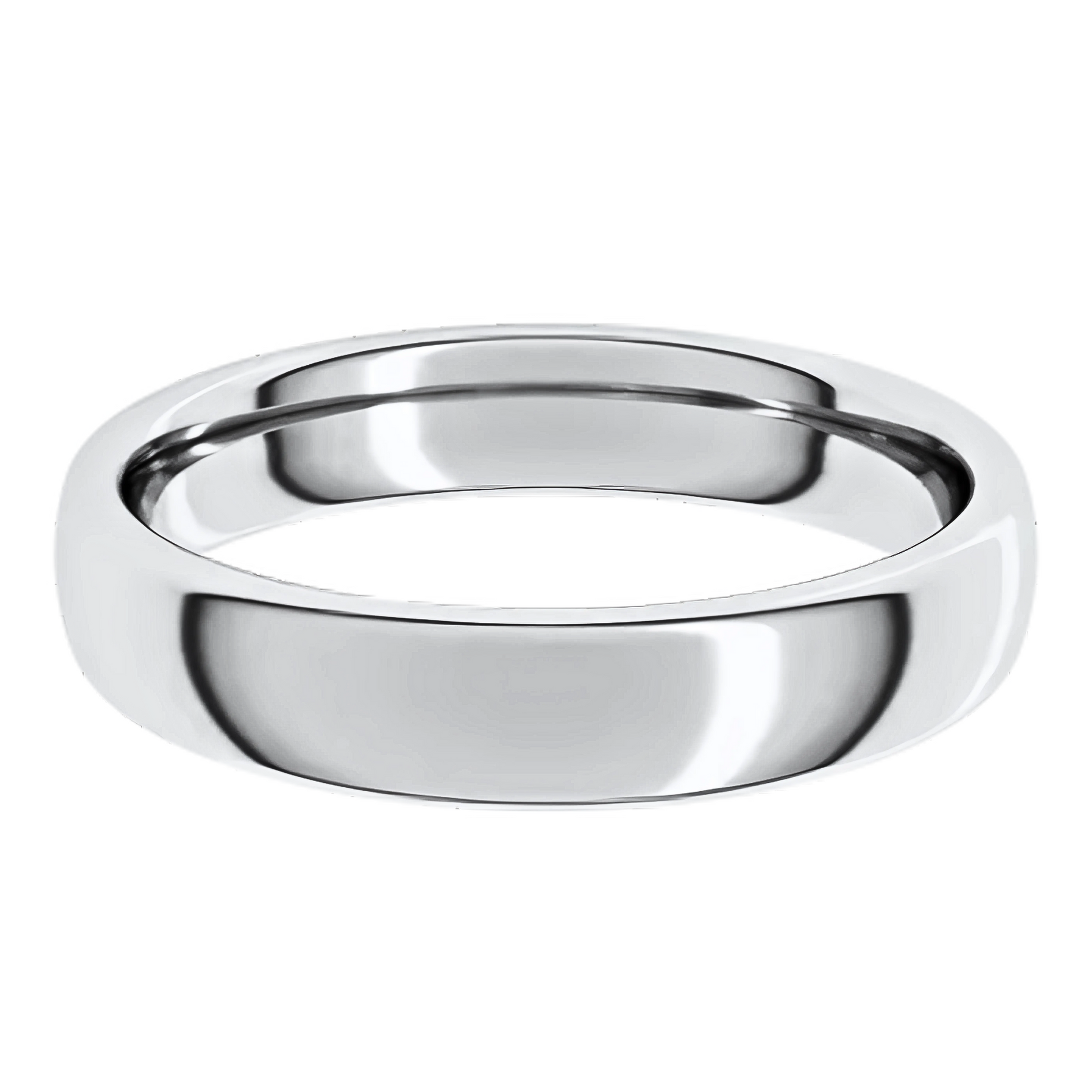 European-Style Polished Men's Wedding Ring